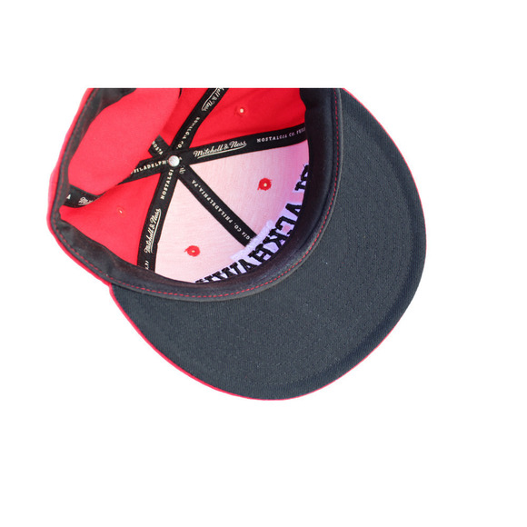 NHL Chicago Blackhawks Fitted Cap Red Mitchell & Ness Cap Size 7 1/4 58CM - Picture 5 of 7